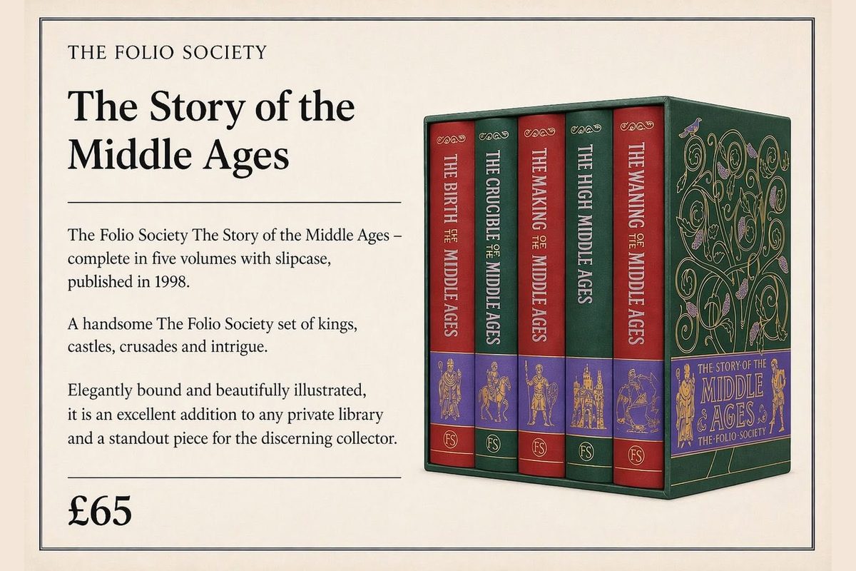 The Story of the Middle Ages — advert card