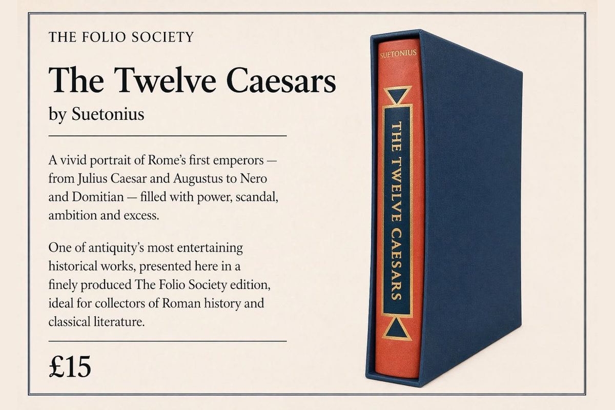 The Twelve Caesars — advert card